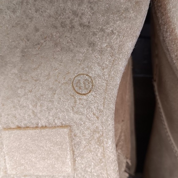 FREE PEOPLE Hiker Beige Suede Lace Up Combat Boots Women's Lug Utilitarian - Picture 11 of 13